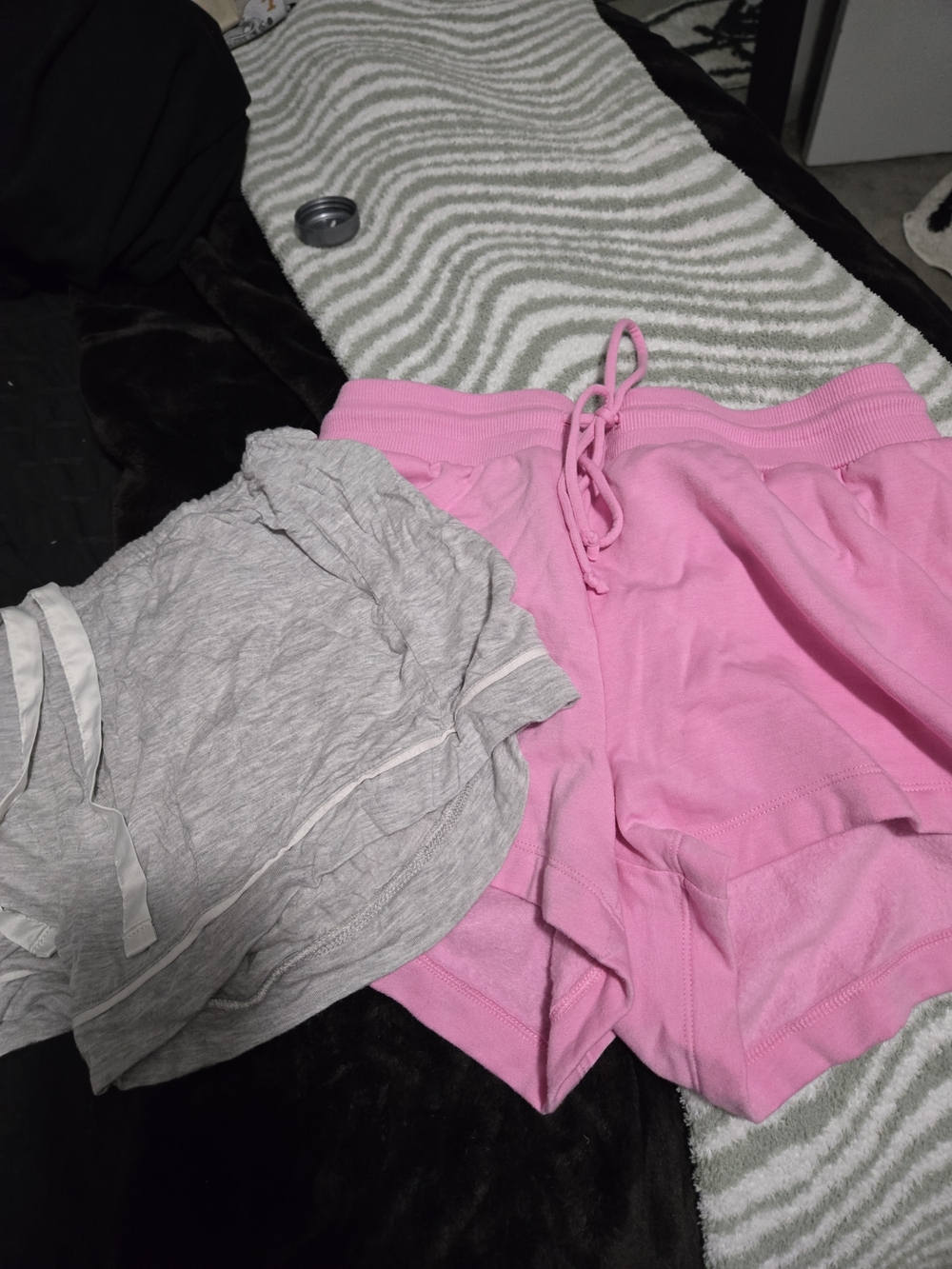 stars above Pink and Gray Women's Shorts Duo